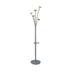 Alba Festival Coat Rack 5 Hook Silver/Wood
