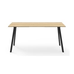 Rapid Eternity High Bar Table 2100mm Black Base Natural Oak Top