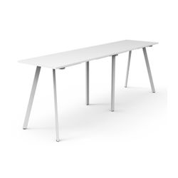 Rapid Eternity High Bar Table 3000mm White Base Natural White Top
