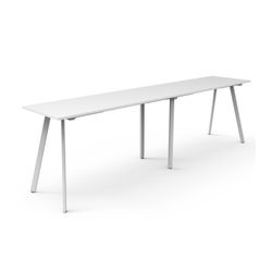 Rapid Eternity High Bar Table 3600mm White Base Natural White Top