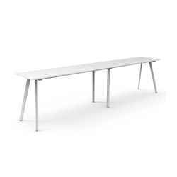 Rapid Eternity High Bar Table 4200mm White Base Natural White Top