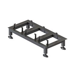 Rapid Locker Stand Only To Suit Bank Of 3 Lockers Black