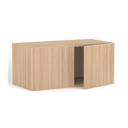 Rhodes Modular Shelf Cupboard with 2 Doors W800mm x D400mm x H362mm New Oak Ravine
