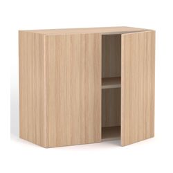 Rhodes Modular Shelf Cupboard with 2 Doors W800mm x D400mm x H709mm New Oak Ravine