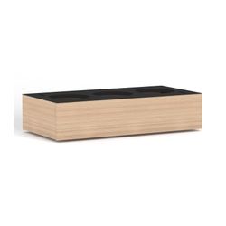 Rhodes Modular Shelf Planter Box with 3x Dia200mm Plant Holes W800mm x D400mm x H181mm New Oak Ravine