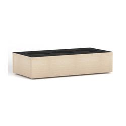 Rhodes Modular Shelf Planter Box with 3x Dia200mm Plant Holes W800mm x D400mm x H181mm Nordic Maple