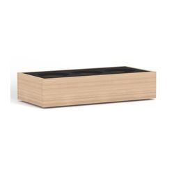 Rhodes Modular Top Shelf Planter Box with 3x Dia200mm Plant Holes W840mm x D400mm x H181mm New Oak Ravine