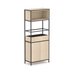 Rhodes Modular Shelf 1-Bay Shelving Configuration 1 Nordic Maple