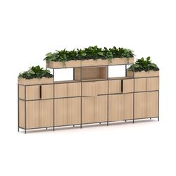 Rhodes Modular Shelf 5-Bay Shelving Configuration 12 New Oak Ravine