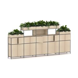 Rhodes Modular Shelf 5-Bay Shelving Configuration 12 Nordic Maple