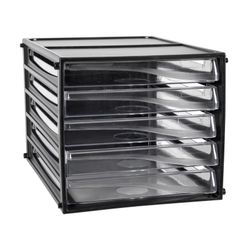 Esselte Desktop Filing Drawers A4 5D Black