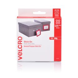 Velcro Brand Stick On Hook Only Dots 22mm 125 Dots White