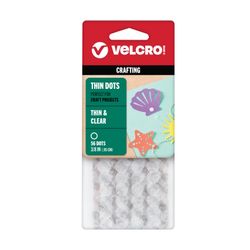Velcro Fastener Hook & Loop Spots 9mm Clear