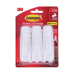 Command Hooks 17003VP Large Value Pack 3