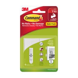 Command Picture Hanger Medium 17204-8PK Pack 8