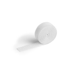 Durable Cavoline Cable Tape Self Grip 20mm x 1M White Pack 10