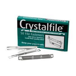 Crystalfile File Fasteners Box 50