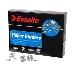 Esselte Paper Binders 19mm Box 200