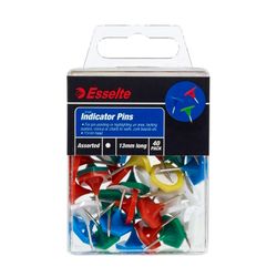 Esselte Pins Indicator Small Assorted Pack 40