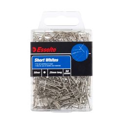 Esselte Pins Short Steel 25mm 50gm
