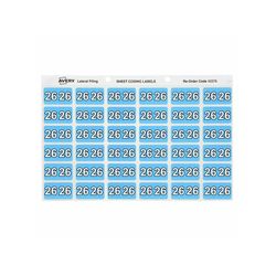 Avery 26 Lateral File Year Side Tab Label Pack 180