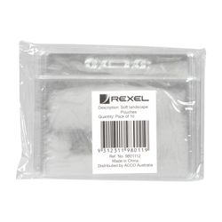 Rexel ID Pouch Soft Landscape 94x78mm Pack 10