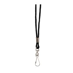 Rexel ID Cord Style Lanyards With Swivel Clip Pack 10 Black