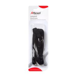 Rexel ID Usb Landyard Black Pack 10