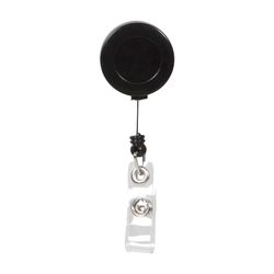 Rexel ID Retractable Card Holders 750mm Black Pack 6
