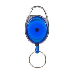 Rexel ID Retractable Snap Lock Key Holders Blue