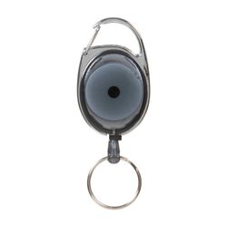 Rexel ID Retractable Snap Lock Key Holders Charcoal