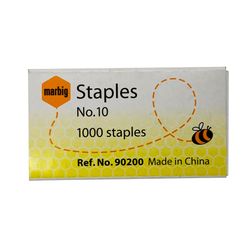 Marbig Staples No.10 Box 1000 **suits #10 Stapler only**