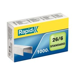Rapid Staples 26/6mm Box 1000