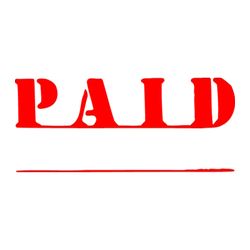 X-Stamper Stamp 1221 Paid Red