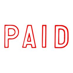 X-Stamper Stamp 1005 Paid Red