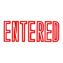 X-Stamper Stamp 1021 Entered Red