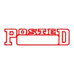 X-Stamper Stamp 1211 Posted Date Red