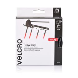 Velcro Brand Stick On Hook & Loop Tape Heavy Duty 50mm X 2.5m Black