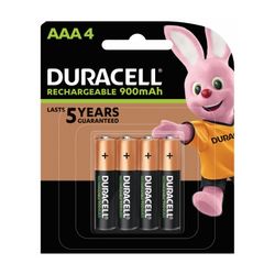 Duracell Battery Rechargeable AAA Nimh 800Mah Pack 4
