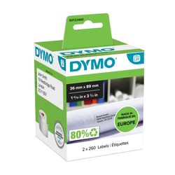 Dymo Label SD99012/S0722400 36x89mm Large Address White 260/Roll