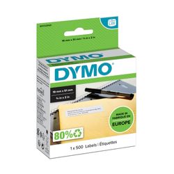 Dymo Label SD11355/S0722550 19x51mm Multipurpose Small (Removable) White 500/Roll