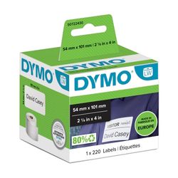 Dymo Label SD99014/S0722430 54x101mm Shipping White 220/Roll