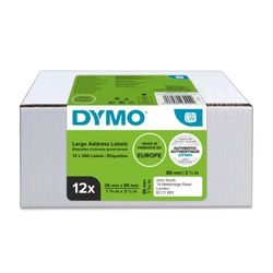 Dymo LabelWriter Address Labels 36x89mm White Pack 12