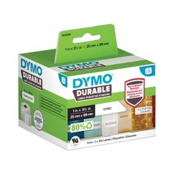 Dymo Durable Labels 25x89mm White Box 700