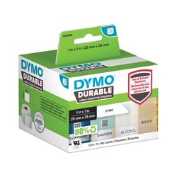 Dymo Durable Labels 25x25mm White Box 1700