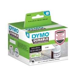 Dymo Durable Labels 19x64mm White Box 900