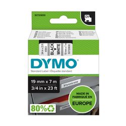 Dymo D1 Label Tape 19mm x 7m Black on White