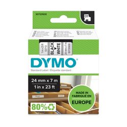 Dymo D1 Label Tape 24mm x 7m Black on White