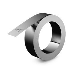 Dymo Rhino Tape Stainless Steel Non-Adhesive 12mm x 7M Pack 10