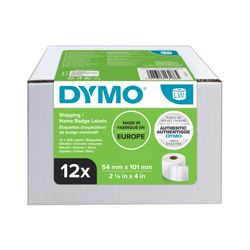 Dymo LabelWriter Shipping Labels 54x101mm White Pack 12